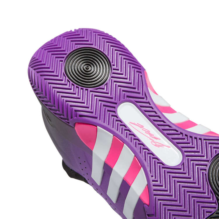 adidas D.O.N. Issue 5 Purple Bloom Basketball Shoes, Purple, rebel_hi-res
