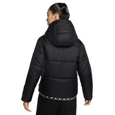 Nike Womens Sportswear Therma-FIT RPL Classic Tape Jacket, Black, rebel_hi-res