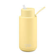 Frank Green Reusable 1L Water Bottle - Yellow/Buttermilk, , rebel_hi-res