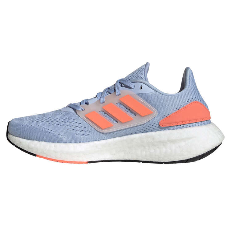 adidas Pureboost 22 Womens Running Shoes Blue/Orange US 6, Blue/Orange, rebel_hi-res