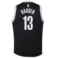 Jordan Brooklyn Nets James Harden Kids Icon Swingman Jersey Black S, Black, rebel_hi-res
