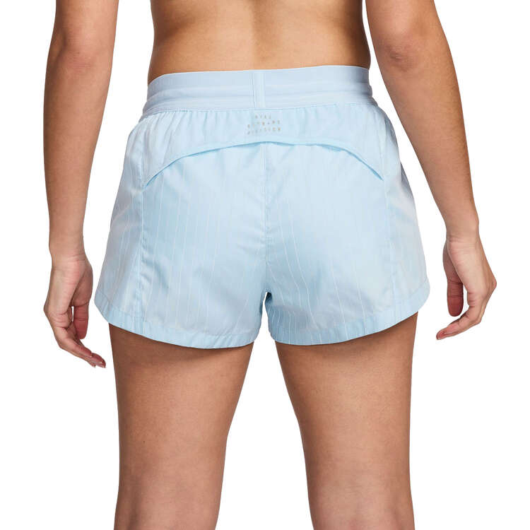 Nike Womens Running Division 3 Inch Brief Lined Running Shorts Blue XS, Blue, rebel_hi-res