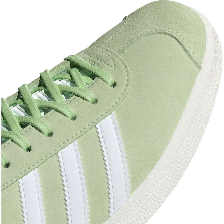 adidas Originals Gazelle Womens Casual Shoes, Green/White, rebel_hi-res