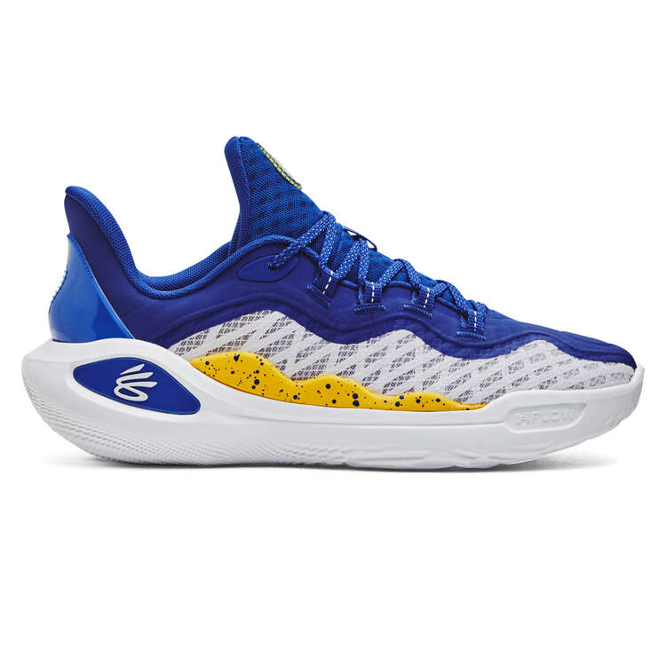 Under Armour Curry 11 Dub Nation Basketball Shoes Blue/White US Mens 7 / Womens 8.5, Blue/White, rebel_hi-res