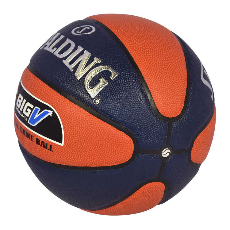 Spalding TF-1000 Big V Basketball, Orange / Navy, rebel_hi-res