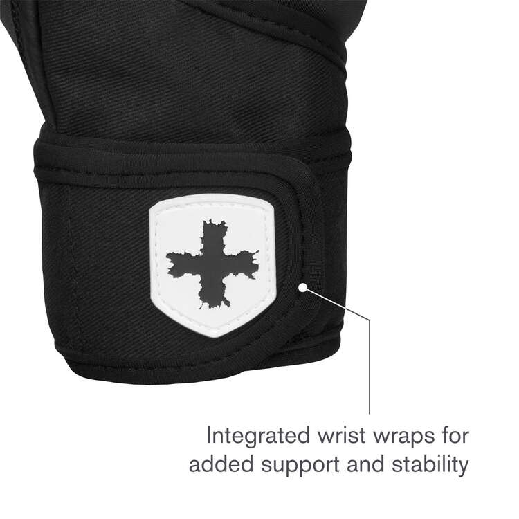 Harbinger Womens Pro Wristwrap Gloves, Black, rebel_hi-res