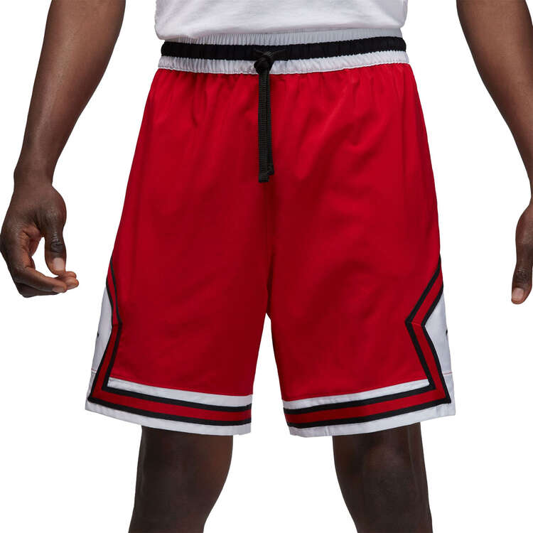 Jordan Mens Dri-FIT Woven Diamond Basketball Shorts Red S, Red, rebel_hi-res