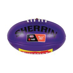 Sherrin AFLW Mini Replica Game Ball Purple 20cm, , rebel_hi-res