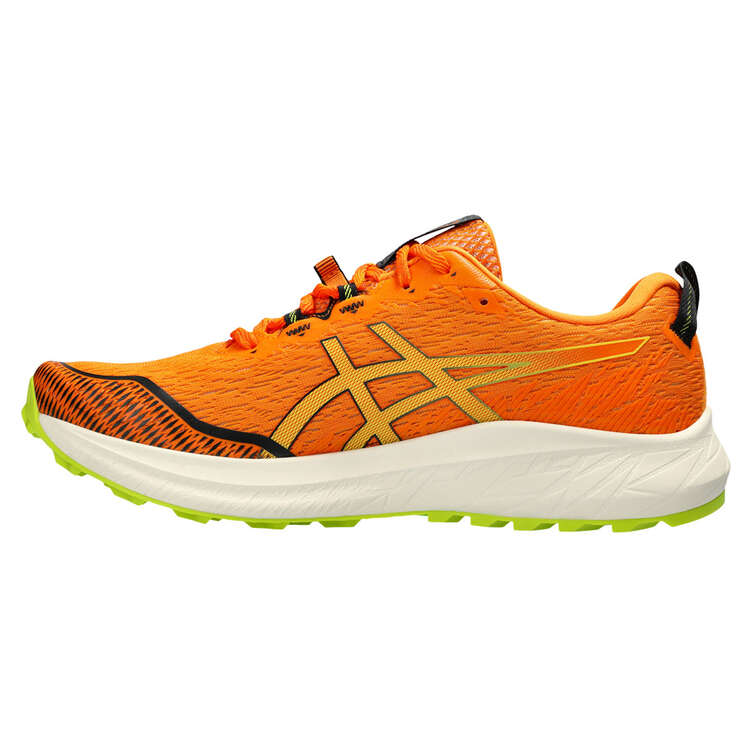 Asics Fuji Lite 4 Mens Trail Running Shoes Orange US 7, Orange, rebel_hi-res