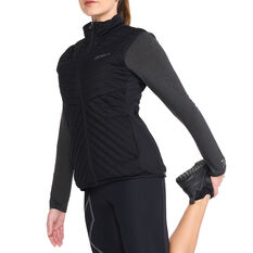 2XU Womens Ignition Insulation Vest, Black, rebel_hi-res