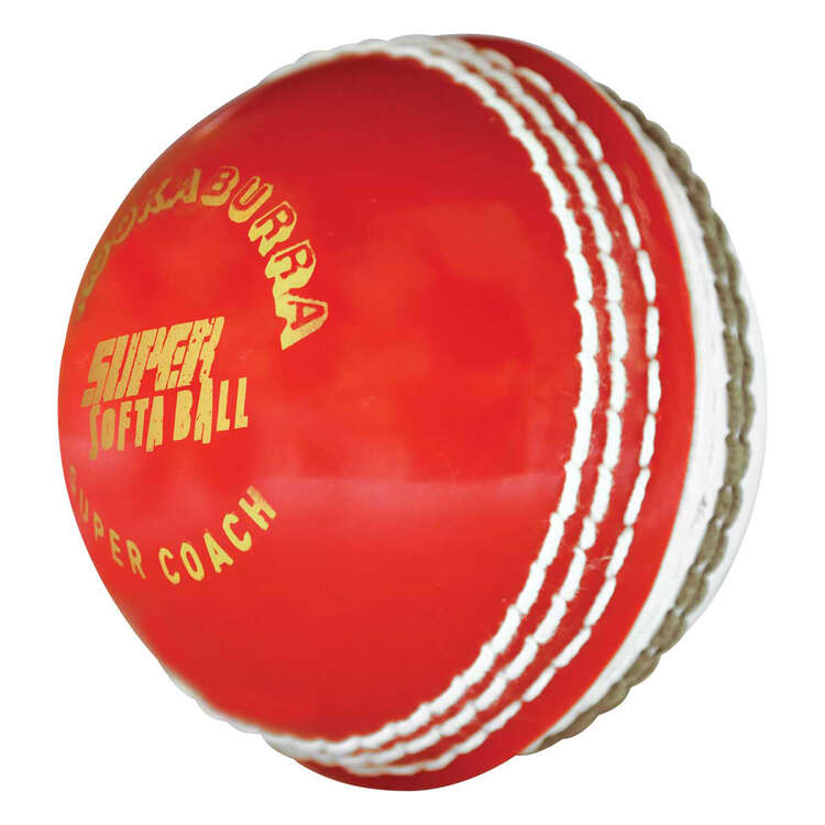 Kookaburra Kooka Softa Cricket Ball Red Senior, Red, rebel_hi-res