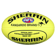 Sherrin Super Soft Touch Junior Australian Rules Ball Yellow 8in, , rebel_hi-res