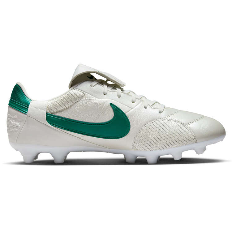 Nike Premier 3 Football Boots White/Green US Mens 7 / Womens 8.5, White/Green, rebel_hi-res