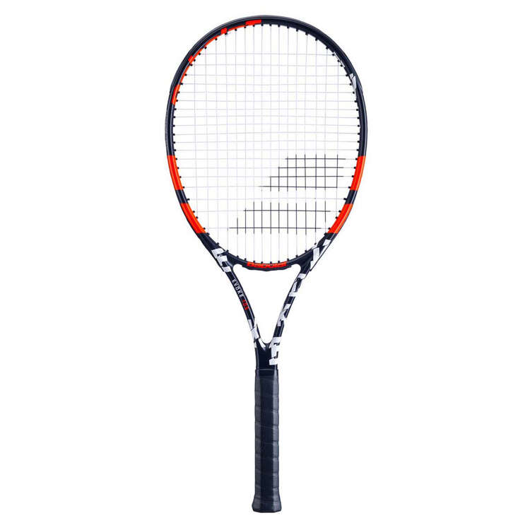 Babolat Evoke 105 Tennis Racquet Black / Orange 4 3/8 inch, Black / Orange, rebel_hi-res