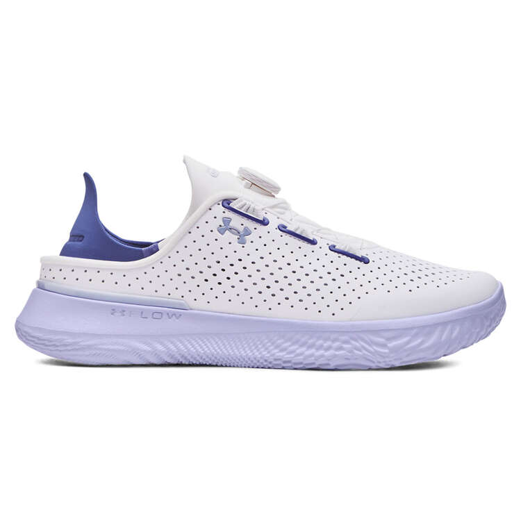 Under Armour SlipSpeed Womens Training Shoes, White/Purple, rebel_hi-res