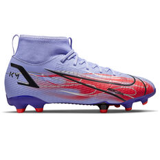 Nike Mercurial Superfly 8 Academy KM Kids Football Boots Purple/Silver US 1, Purple/Silver, rebel_hi-res