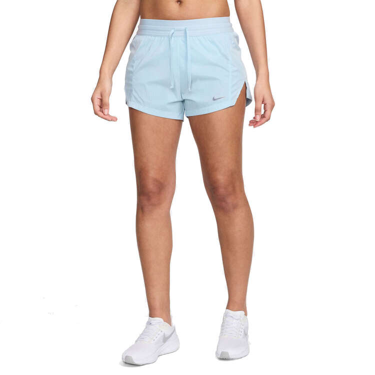 Nike Womens Running Division 3 Inch Brief Lined Running Shorts, Blue, rebel_hi-res