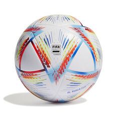 adidas Al Rihla 2022 World Cup Replica League Ball, White, rebel_hi-res