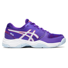 Asics GEL Netburner 20 GS Girls Netball Shoes Purple US 5, Purple, rebel_hi-res