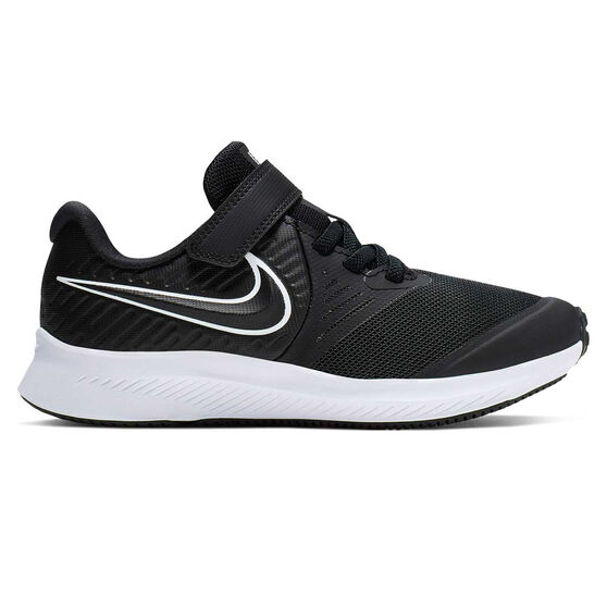 Nike Star Runner 2 PS Kids Running Shoes, Black / White, rebel_hi-res