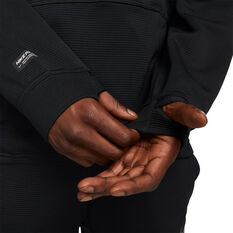 Nike Pro Mens Fleece Training Hoodie, Black, rebel_hi-res