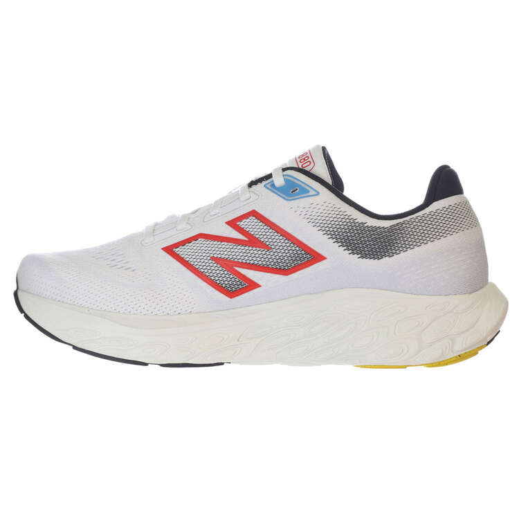 New Balance 880 V14 Mens Running Shoes White/Red US 7, White/Red, rebel_hi-res