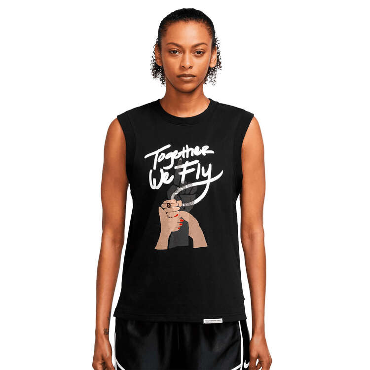 Nike Womens Dri-FIT Standard Issue Top Black/White S, Black/White, rebel_hi-res