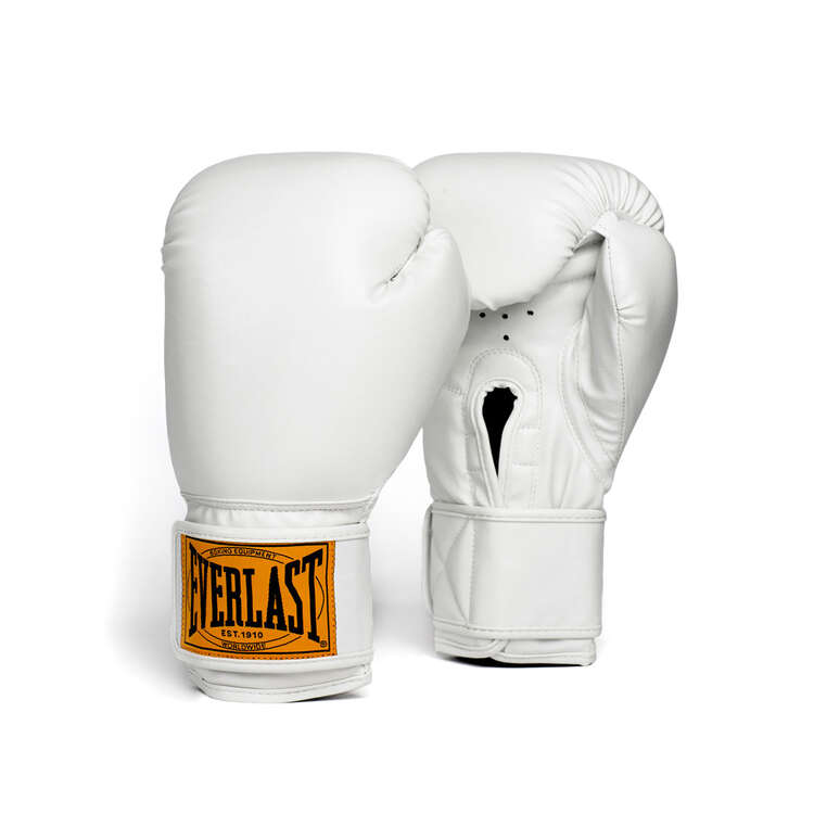 Everlast 1910 Boxing Gloves, White, rebel_hi-res