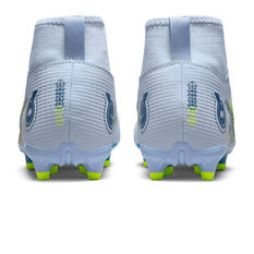 Nike Mercurial Superfly 8 Academy Kids Football Boots, Grey/Blue, rebel_hi-res