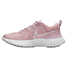Nike React Miler 2 Womens Running Shoes Pink/White US 6, Pink/White, rebel_hi-res