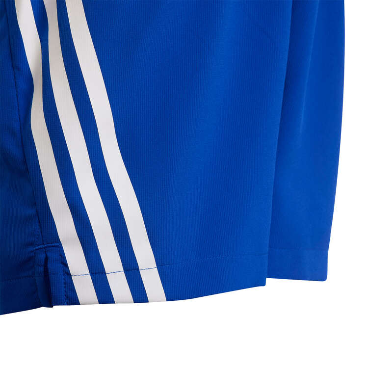 adidas Girls Aeroready 3 Stripes Woven Shorts Blue 14, Blue, rebel_hi-res