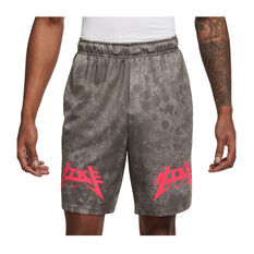 Nike Mens Dri-FIT Story Pack Graphic Training Shorts Grey S, Grey, rebel_hi-res