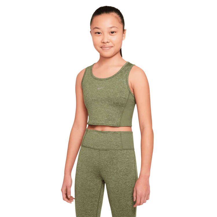 Nike Girls Dri-FIT Yoga Tank, Green, rebel_hi-res
