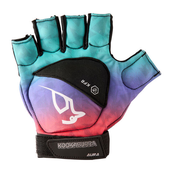 Kookaburra Aura Left Hand Hockey Glove, Orange/Purple, rebel_hi-res