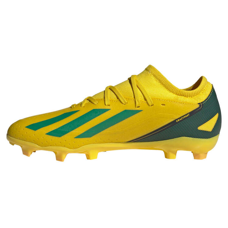 adidas X Crazyfast .3 AUS Football Boots Yellow/Green US Mens 6 / Womens 7, Yellow/Green, rebel_hi-res