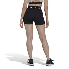 adidas Womens TechFit 3 Inch Short Tights Black XS, Black, rebel_hi-res