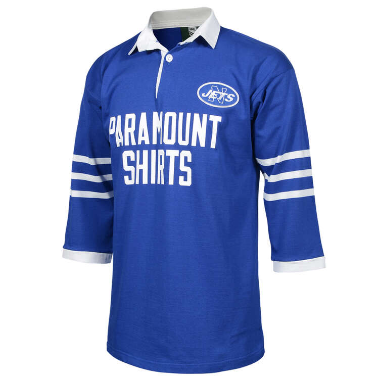 Newtown Jets Mens 1981 Retro Rugby League Jersey Blue S, Blue, rebel_hi-res