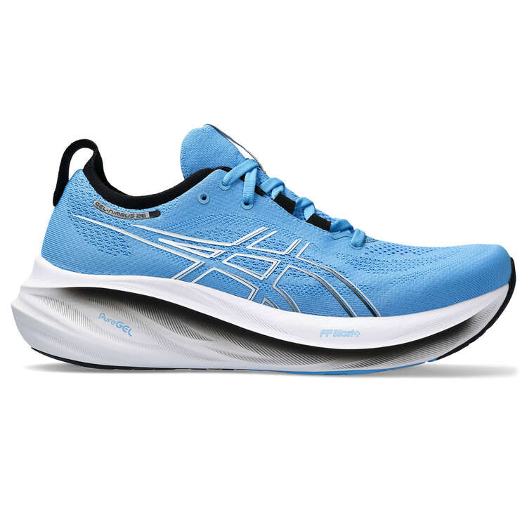Asics GEL Nimbus 26 Mens Running Shoes, Blue/White, rebel_hi-res
