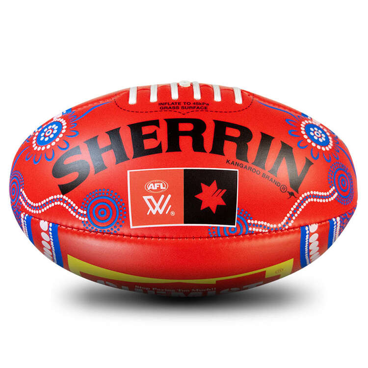 Sherrin 2023 AFLW Indigenous Soft Touch Ball, , rebel_hi-res