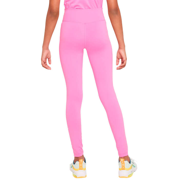 Nike Girls Dri-FIT One Leggings Pink XS, Pink, rebel_hi-res