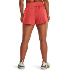Under Armour Womens Project Rock Terry Shorts Red XS, Red, rebel_hi-res