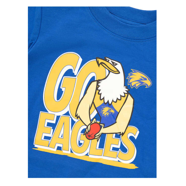 West Coast Eagles Infants Mascot Tee Blue 4, Blue, rebel_hi-res