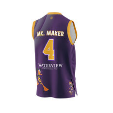 Sydney Kings 2021/22 Makur Maker Mens Space Jam Jersey Purple S, Purple, rebel_hi-res