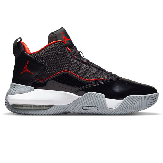 Jordan Stay Loyal Basketball Shoes, Black/Red, rebel_hi-res