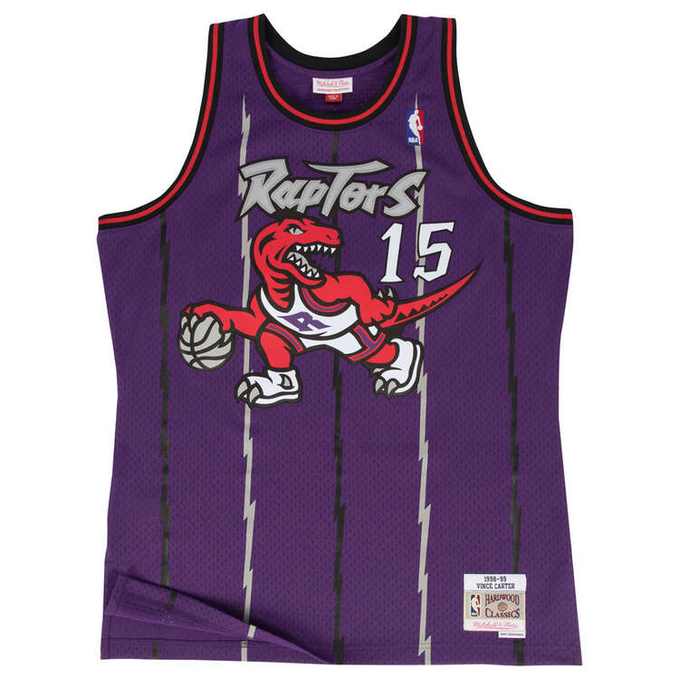 Toronto Raptors Mens Vince Carter 1998/99 Swingman Jersey Purple M, Purple, rebel_hi-res