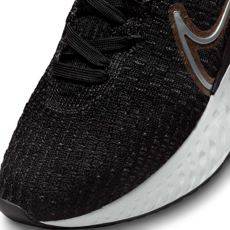 Nike React Infinity Run Flyknit 3 Womens Running Shoes Black/Gold US 6, Black/Gold, rebel_hi-res