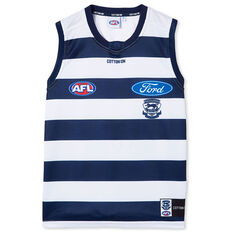 Geelong Cats 2022 Kids Home Guernsey, Navy/White, rebel_hi-res