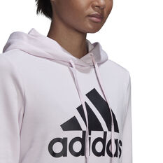 adidas Womens Essentials Relaxed Logo Hoodie, Grey, rebel_hi-res