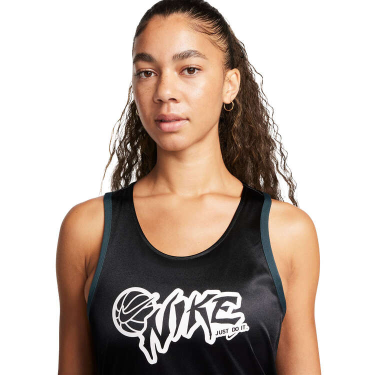 Nike Womens Dri-FIT Basketball Jersey, Black, rebel_hi-res