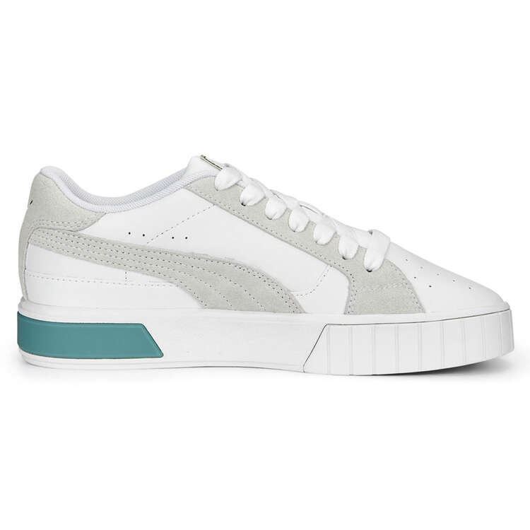 Puma Cali Star Womens Casual Shoes, White/Blue, rebel_hi-res